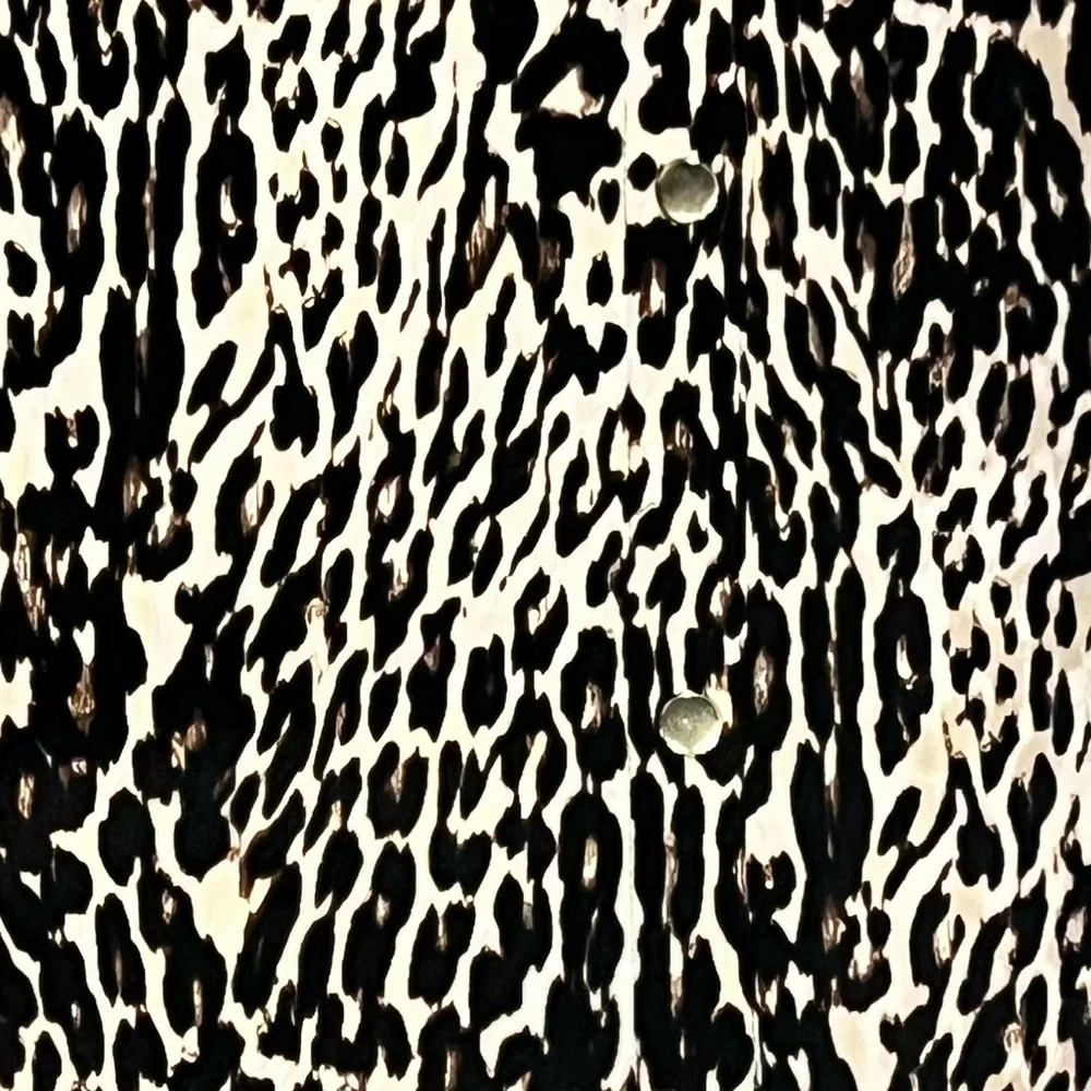 BOLD elements Black and White Animal Print Skirt - Picture 2 of 6
